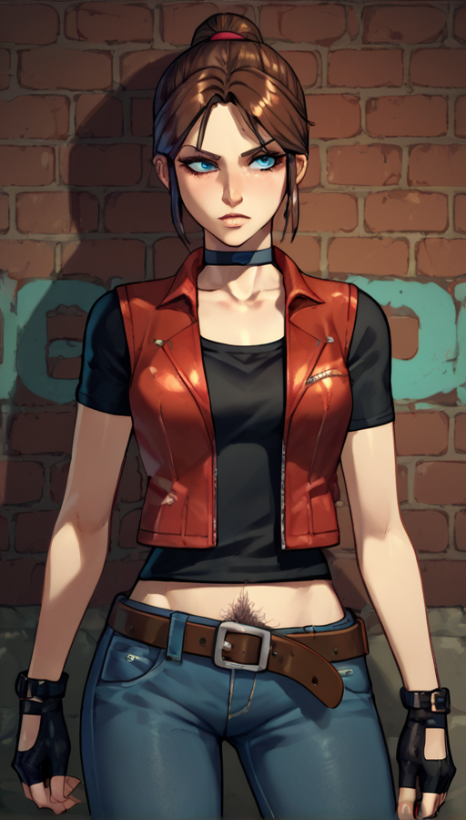 Claire bush poking out