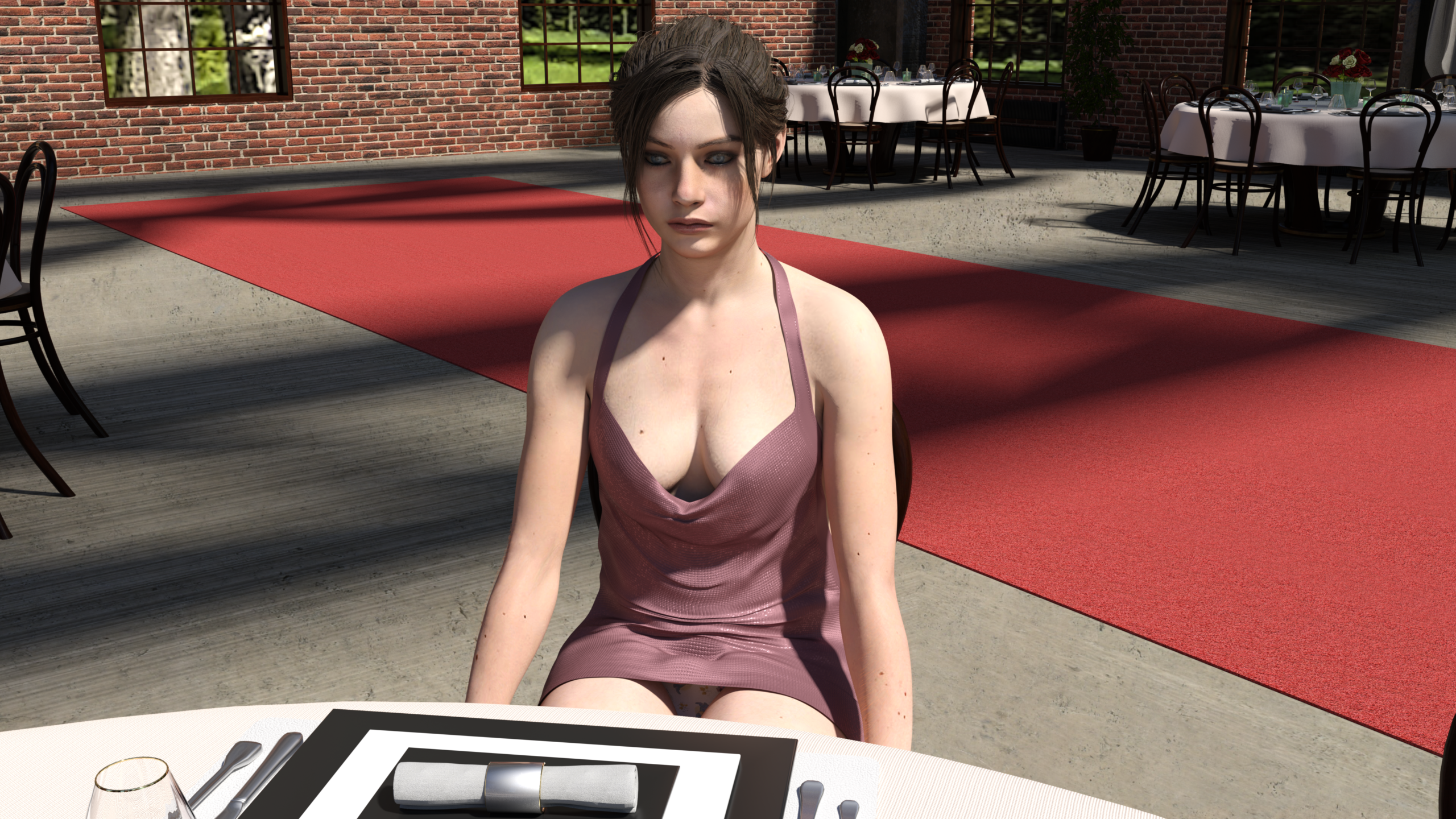 Claire ready for the ball