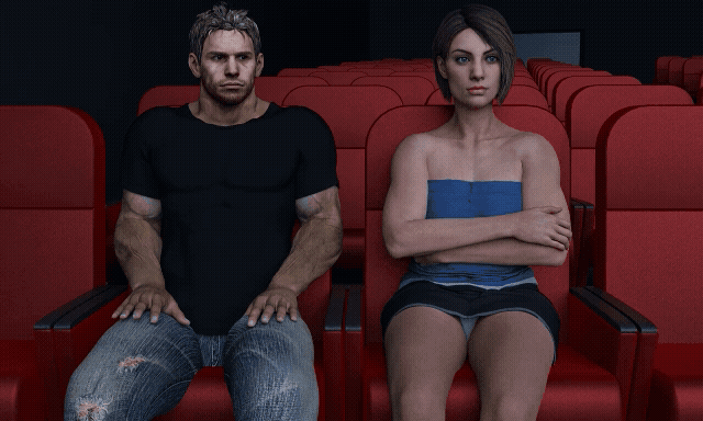 Chris taking off Jill’s panties