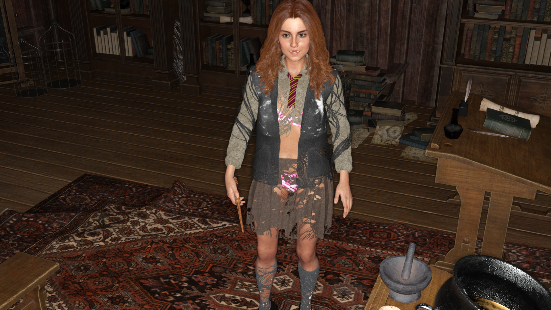 Hermione screws up her spell