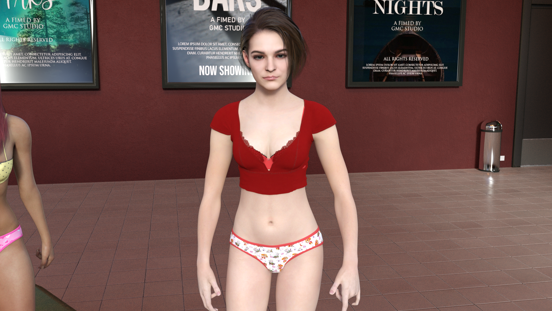 Jill Loses her skirt