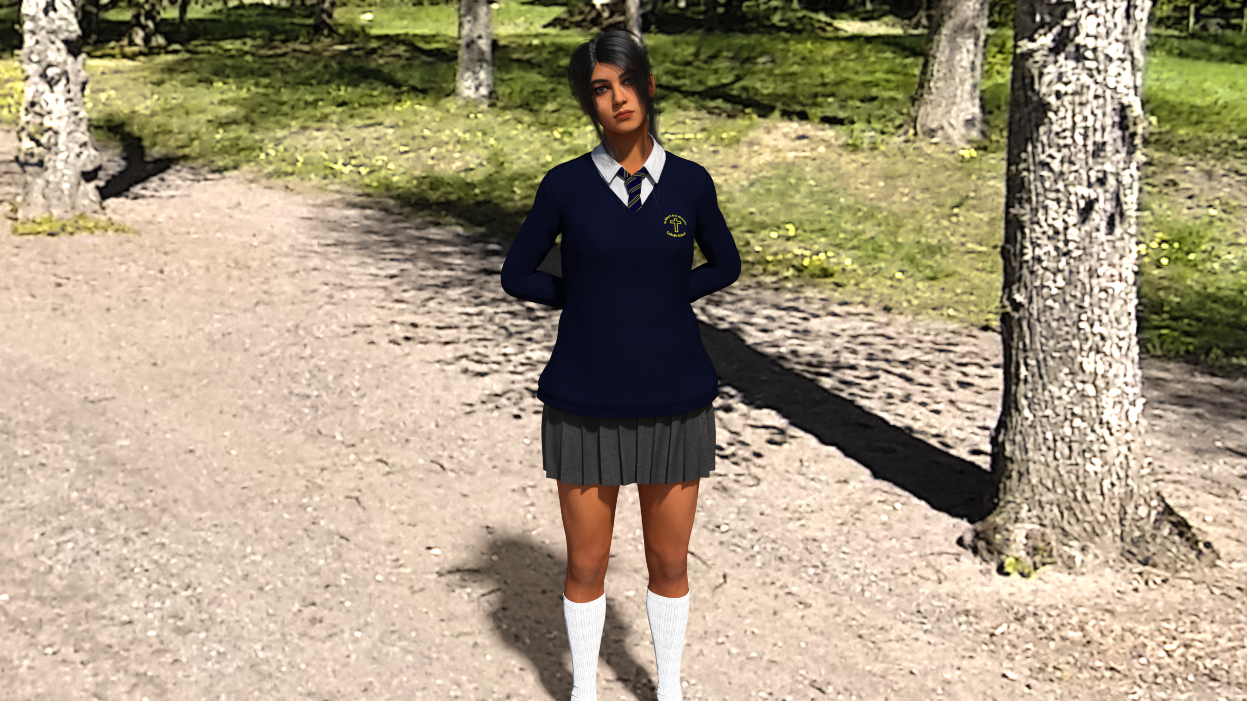 Kali ready for school