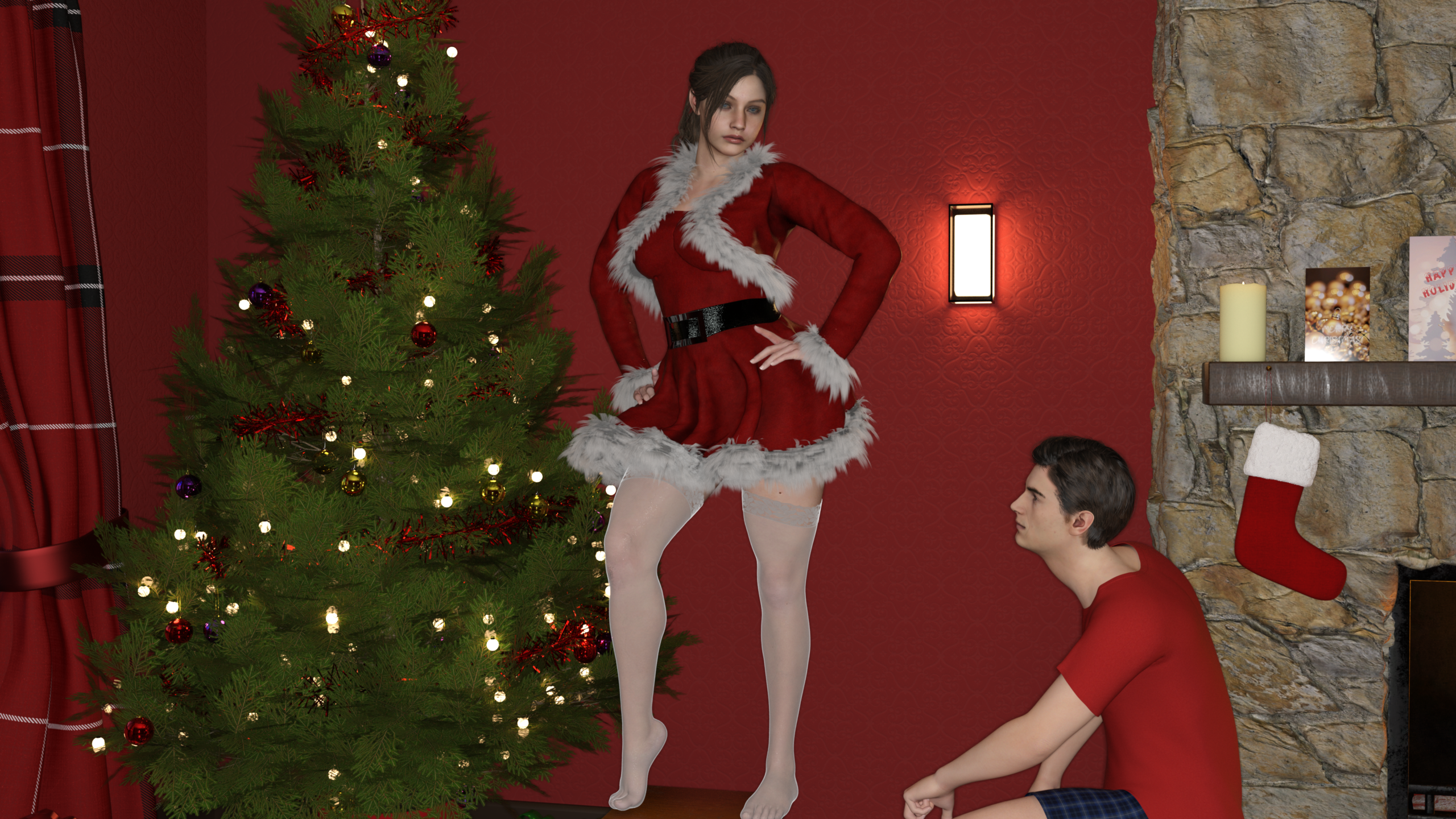 Naughty Leon takes a peek