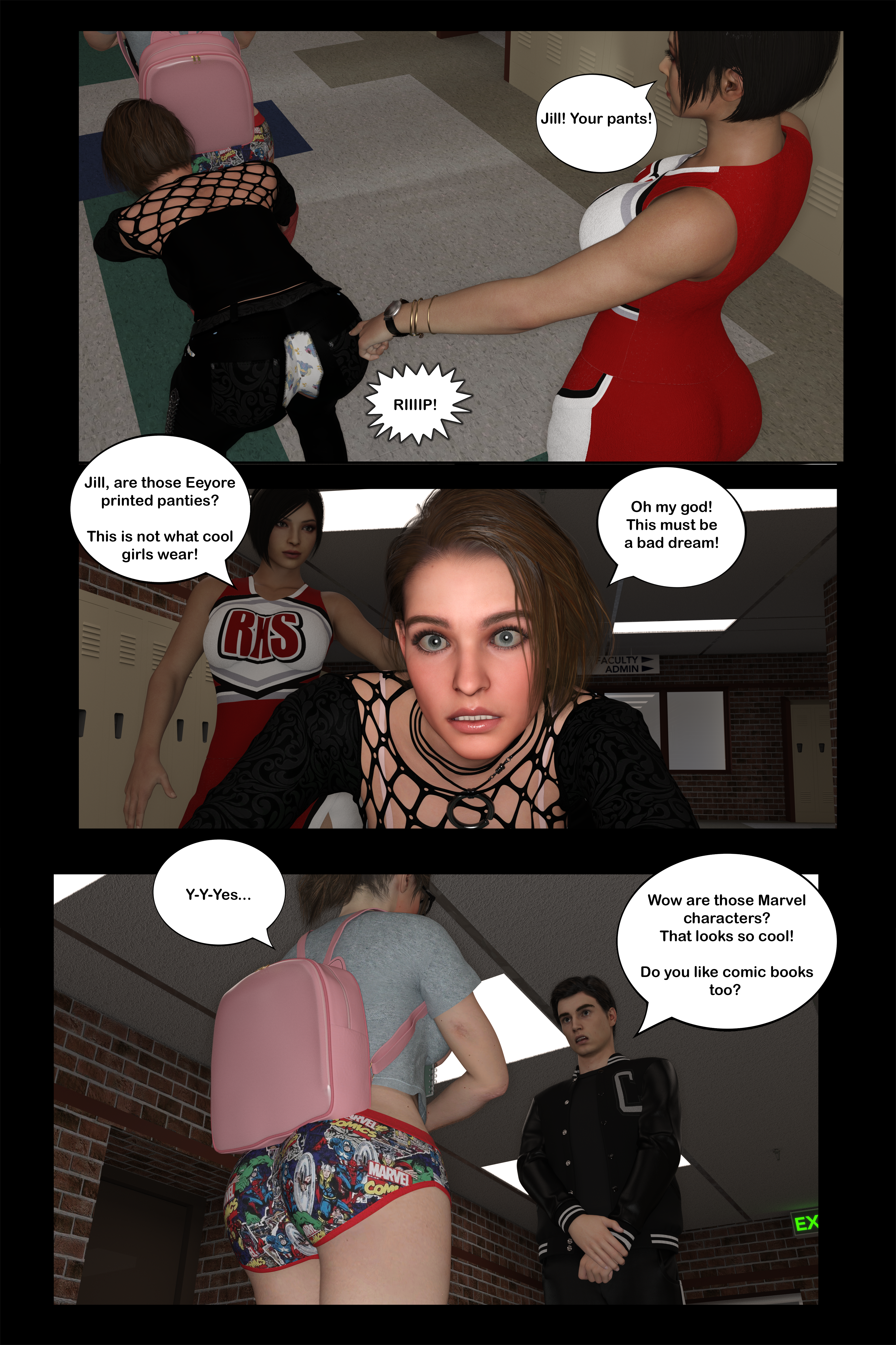 Nerdy Claire goes to College