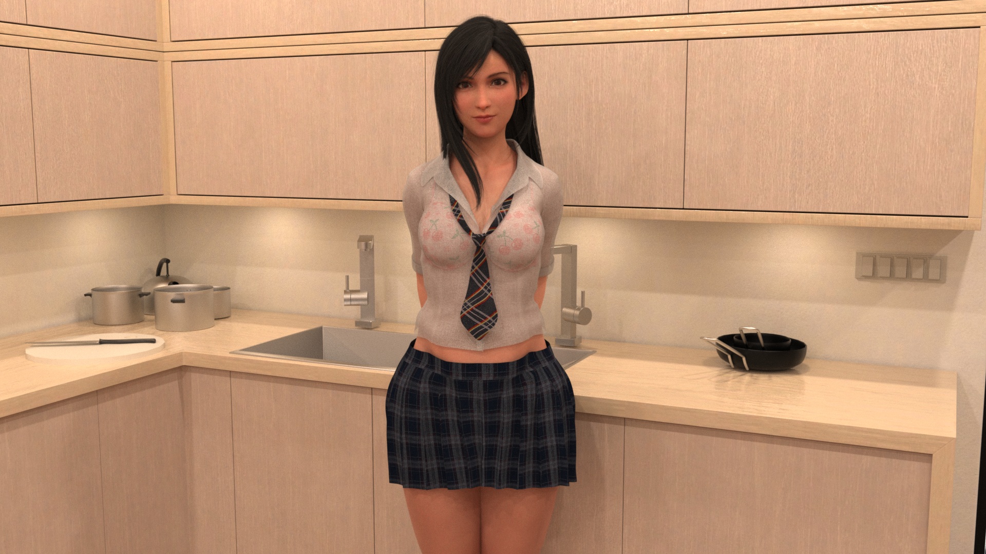 Tifa schoolgirl