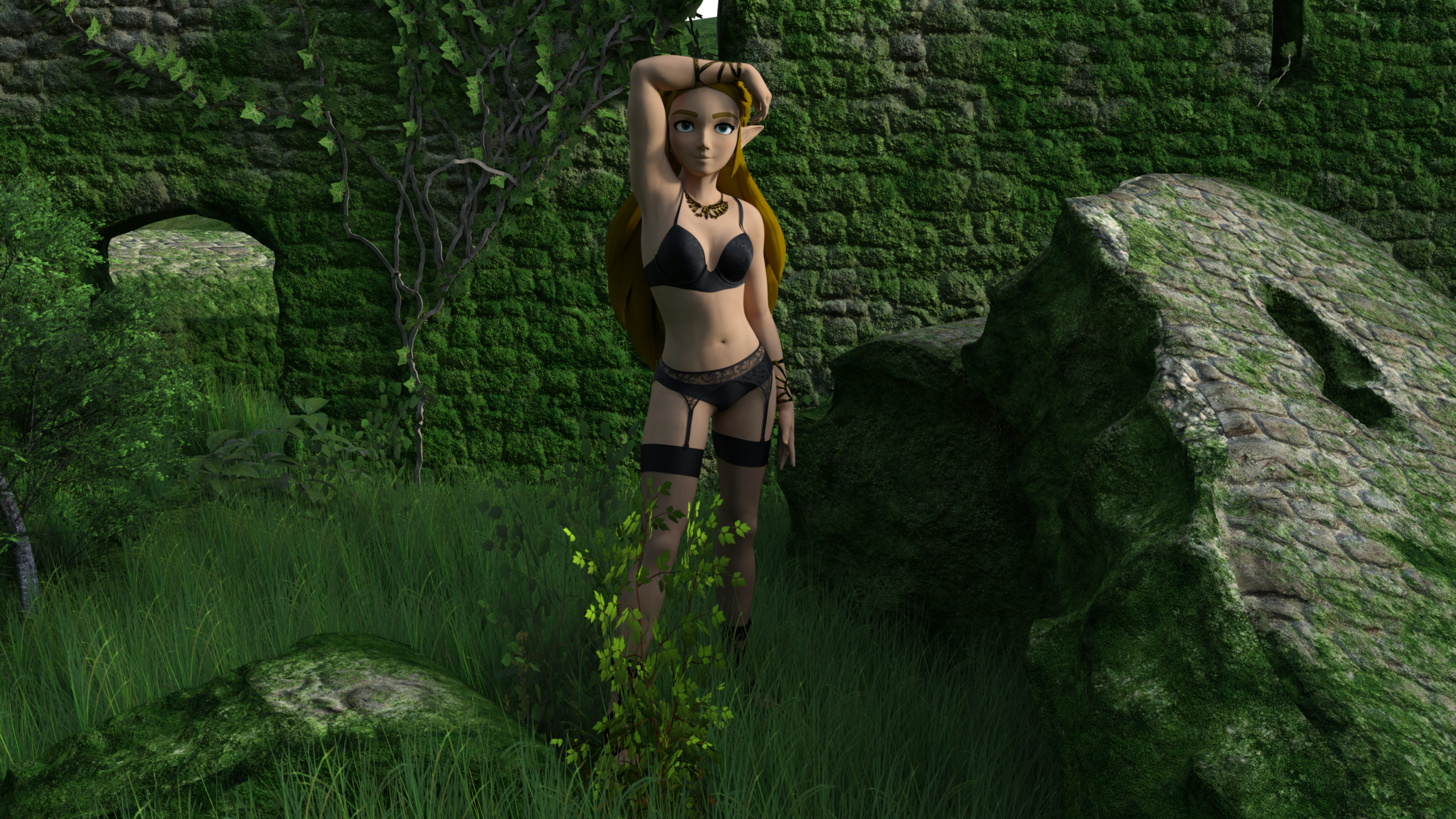 Zelda in Lingerie